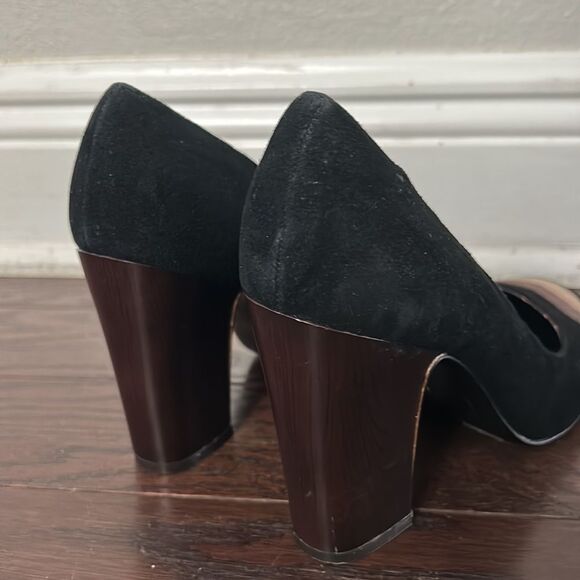 MISSONI FOR TARGET BLACK SUEDE PUMPS SIZE 7 - Picture 10 of 11
